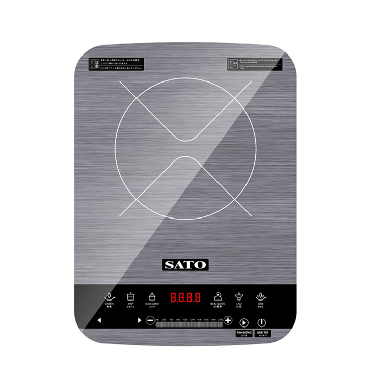 Bếp từ đơn SATO BT044 (Tặng kèm nồi lẩu inox) – Bảo hành 36 tháng