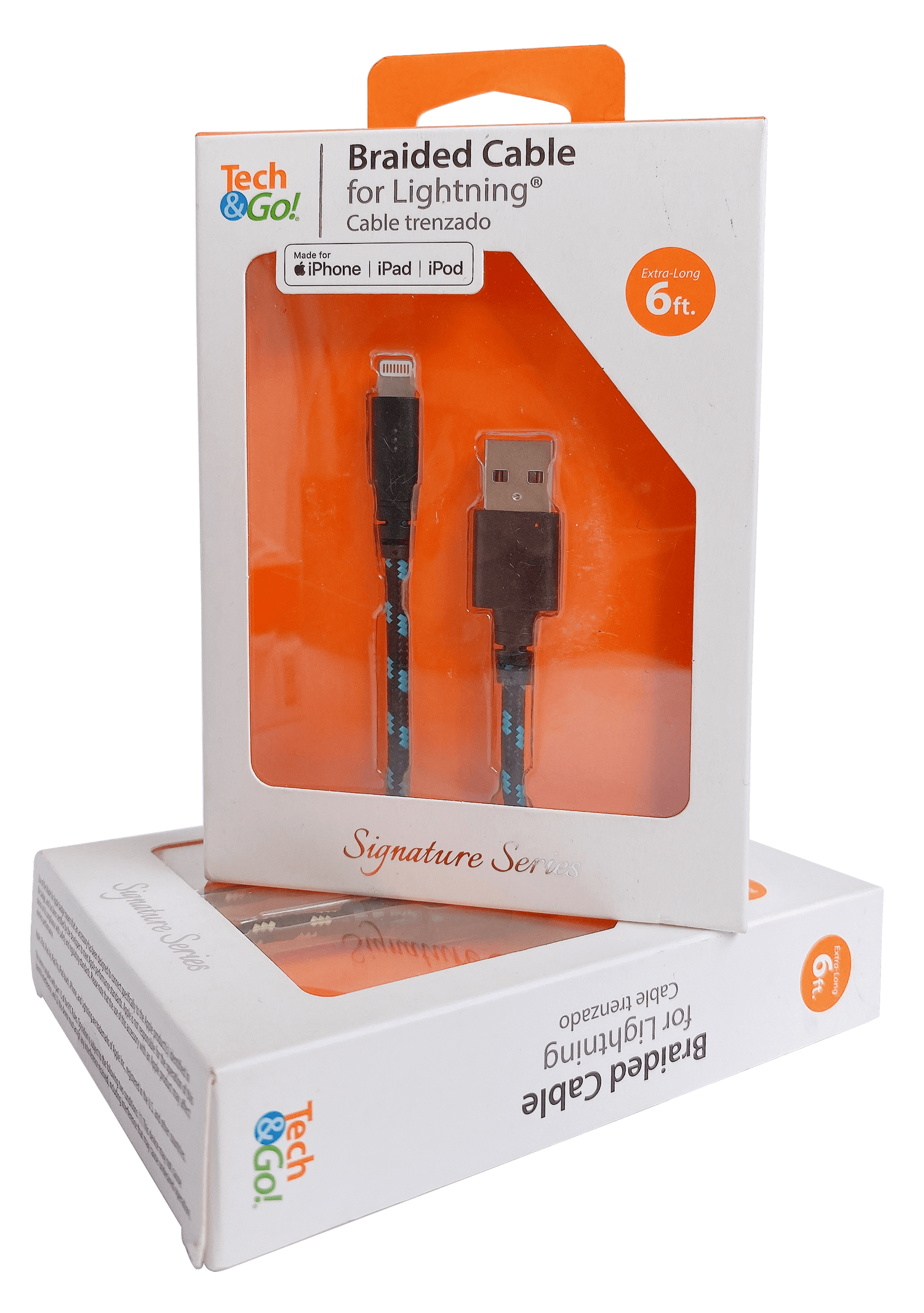 Cáp Sạc Bọc Dù chuẩn MFI dài 2m dành cho iphone – Hàng Chính Hãng Tech&Go