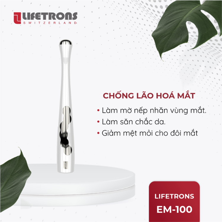 Máy massage chống lão hóa mắt Lifetrons EM-100 – Bảo hành chính hãng 12 tháng