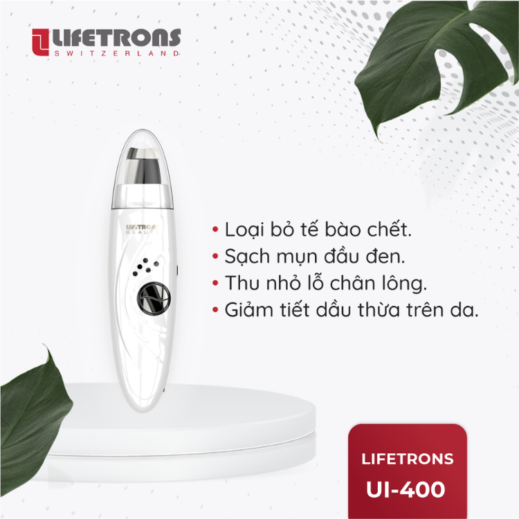Máy tẩy tế bào chết và nâng cơ mặt Lifetrons UI-400 – Bảo hành chính hãng 12 tháng
